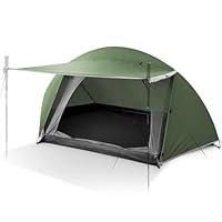 Zelt, Kuppelzelt 1 Person, Schneller Aufbau, Ultra-leicht biwakzelt, Wasserdicht, Kleines Packmaß, für Camping, Trekking, Outdoor, Festival