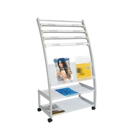 Estante para periódicos con bandejas de clasificación vertical para carpetas de oficina