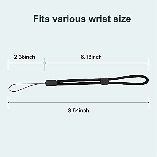 Hand Wrist Strap Lanyard, CTZD 8.5 inch Adjustable Colorful Nylon Wrist Straps for Camera, Phone, USB Flash Drive, GoPro, Keys (6 Pack)