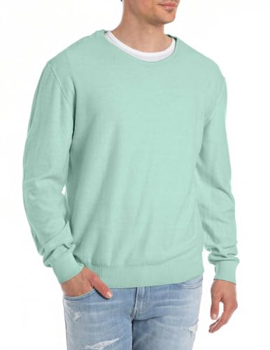 Replay Uk6147 Suéter, 189 Jade Green, XL para Hombre
