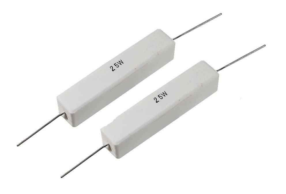 Resistencia de cerámica de 39 ohmios y 25 W (paquete de 2)