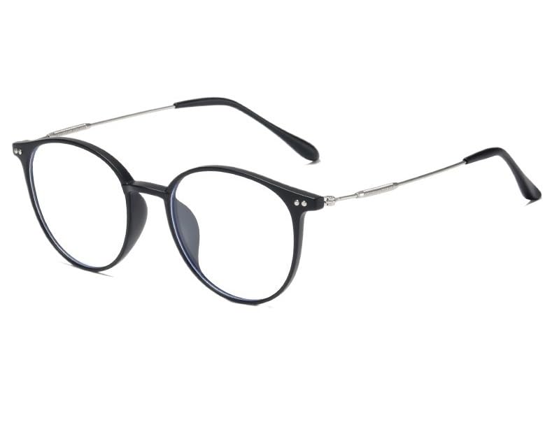 HANFENGYUNMZ Anti Blue Light Computer Readers Eyewear Anti Glare Reading Glasses Round Flat Light Mirror HD for Women/Men