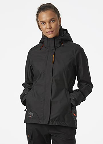 Helly-Hansen Workwear Luna/Gale Shell Waterproof Rain Coats for Women with Detachable Hood & Brushed Polyester Inside Collar3