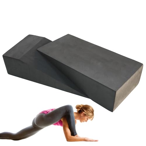 Squat Wedge Blocks - Zachte pols wig | YOGA Pilates Blok Schuine Board Kuit Stretcher | Squat Wedge Ramp | EVA Foam Voet Enkelknie Stretcher Beenextender voor Pushh-Up, Plat, Squat