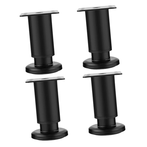 TOGEVAL 4 Piezas Patas de Muebles Regulables de Acero Frío Soporte Reemplazo para Sofá Cama Mesa Escritorio con Alta Resistencia y Fácil Instalación