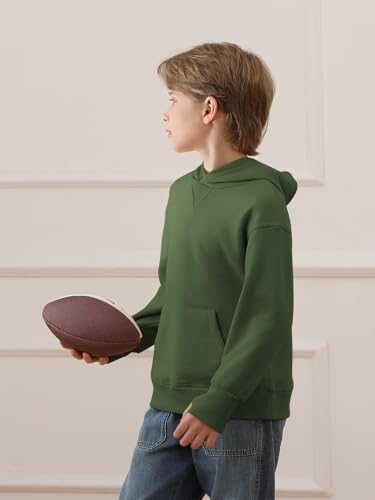 Haloumoning Boys' Fleece Hooded Sweatshirt Kids Long Sleeve Pullover Hoodies with Pocket 4-14Y4