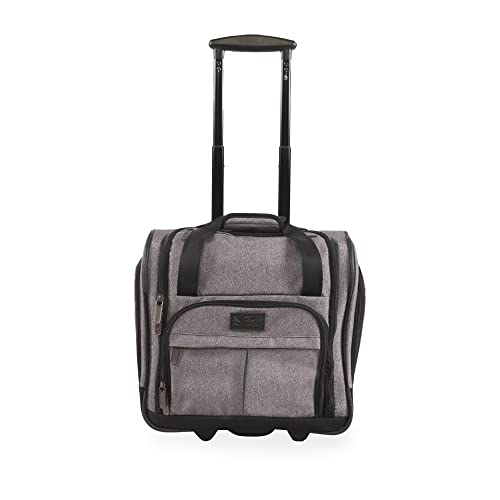 ORIGINAL PENGUIN Ethan Wheeled Under The Seat Carry On Bag, Heather Grey2