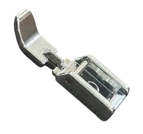 Image of ZENITH Narrow Zipper Pressure Foot Snap on Type for Automatic Electric Low Shank Sewing Machines Suitable for Usha Janome Brother Singer etc Steel Finish (Narrow Zipper Foot)