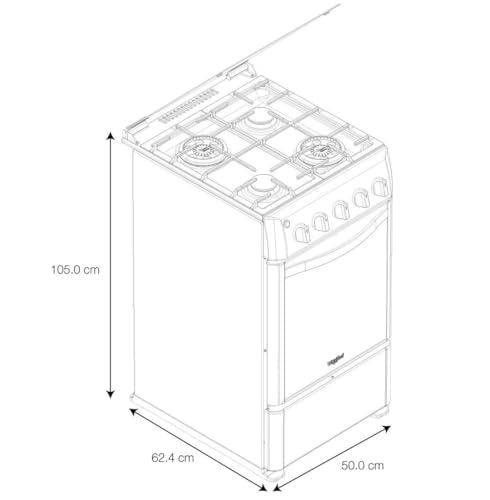 Opiniones de Estufa Whirlpool 4 Quemadores los 5 más buscados. 18 Estufa Whirlpool 4 Quemadores marca Whirlpool (3)
