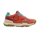 Satorisan - Chacrona Linen - Zapatillas Casual para Mujer - Sneakers Urbanas Cuero y Lino Respetuosas, Cómodas y Duraderas - Color Rhubarb Juice W - Talla 39