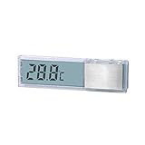 cjcaijun Temperaturregelung 2 PC-LCD 3D-Digital-Thermometer Wasserdichtes Freezer Aquarium Thermometer 2 Sekunden Digital Sensor Wetter Aquarium Dekoration Reptil-Wärmelampe (Color : Silver)