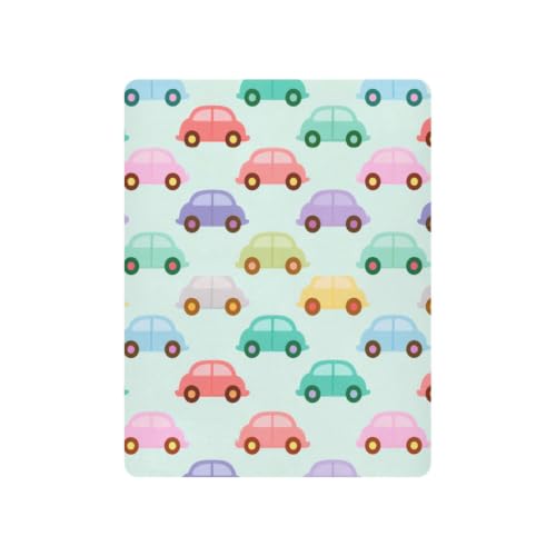 Image of Crib Sheet Breathable Soft Crib Mattress Sheet for Baby Toddler Boys Girls Fitted Pack n Play Crib Sheet Fit Standard Crib Mattress 39 x 27 Inch Cute Green Cars Colorful