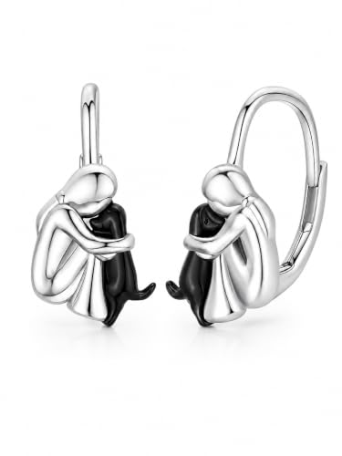 Image of 925 Sterling Silver Dog Earrings Cute Animal Puppy Stud Earrings Dog Jewelry Gifts for Women Girls Pet Lover Hypoallergenic Earrings for Sensitive Ears