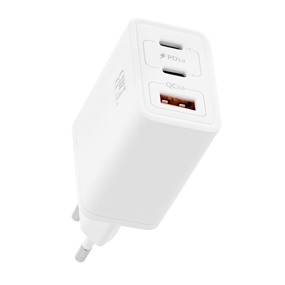 T'nB - Chargeur GaN 65W, Charge Rapide Power Delivery 3 USB