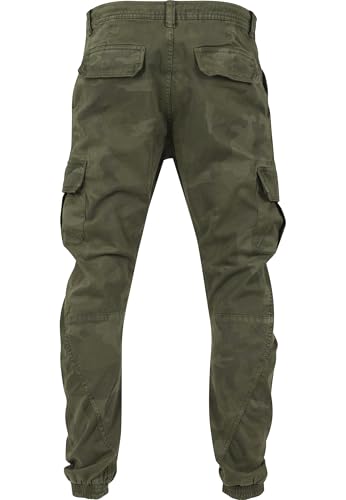 Urban Classics Pantalones Cargo de Gimnasia Hombre Pantalones de Deporte Camuflaje Woodland M - imagen 3