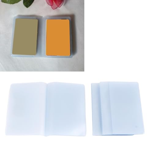 Eujgoov 3PCS Wallet Inserts Clear Plastic Picture and Card Holder Trifold Transparent PVC 10 20 30 Pages3