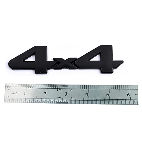 Image of 1Pack Metal Car 4x4 Emblem 3D Chrome Badge Decal Sticker Compatible with 4RUNNER Tundra Tacoma Rear Tailgate Tail Gate Door Truck SUV Pickup (New Matt Black)
