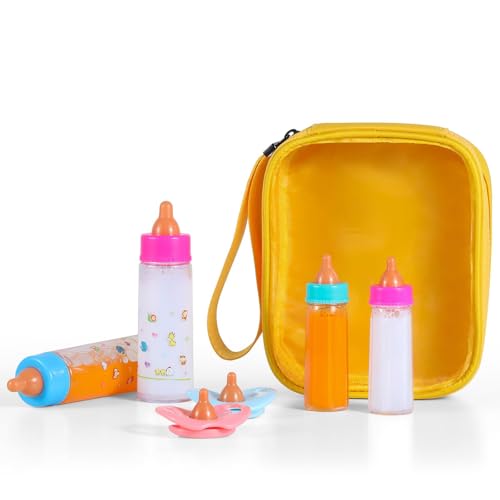 image for Kaydora Baby Doll Bottle Accessories - 6 Pcs Feeding Bottle Toys, Magi