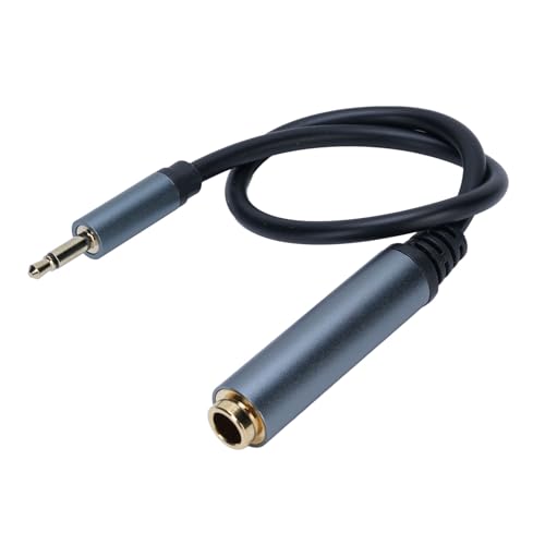 Cable extensor Jack 6.35mm hembra a 3.5mm macho miniatura 3