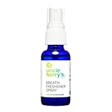 Uncle Harry’s Natural Products Breath Freshener Spray with Pure Organic Pacific Northwest Peppermint Oil and Colloidal Silver – Aids Digestion, Cleanses Mouth, Keeps Breath Minty Fresh, 1 Fluid Ounce
