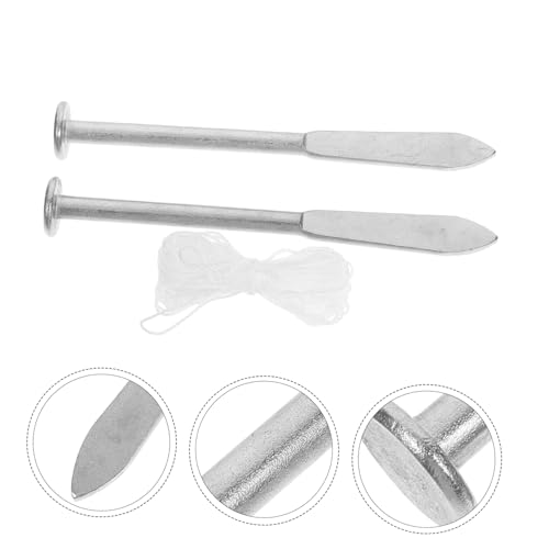 PartyKindom Herramienta para colocación de ladrillos para alineación precisa y nivelación con clavos de línea para proyectos de albañilería y carpintería miniatura 7
