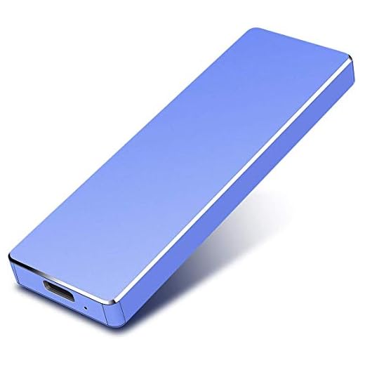 Disco duro externo 2TB USB 3.1 de alta velocidad Disco duro portátil 2TB HDD externo a prueba de golpes para PC, laptop, teléfonos y más (D-2TB-BLUE)