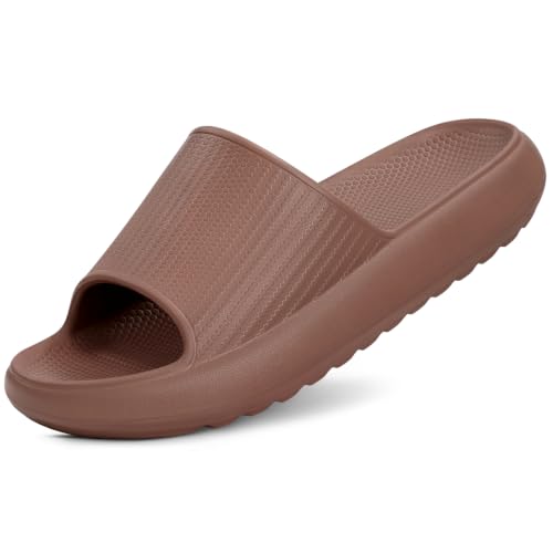 Image of Comwarm Cloud Slide Sandals for Women Men Ultra Comfort Recovery Pillow Slippers Soft Summer Beach Shoes with Low Arch Support
