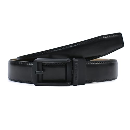 Image of WildHorn Men's Genuine Leather Belt for Men| Premium Auto-Lock Buckle | Adjustable up to 48 inch | Formal & Casual Wear | Micro-Adjust Fit | Stylish Gift Box Included