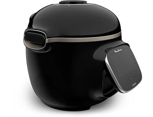 Moulinex Cookeo Touch Wi-Fi CE902 - Freidora de aire sin aceite, 1600 W, capacidad de hasta 6 personas (4 L), 6 programas automáticos, conexión Wi-Fi, libre de PFOA, fácil limpieza, color negro - imagen 3