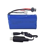 sea jump 7.4V 1500mah High-Rate Lithium Battery with 7.4V USB Charging Cable for H103 H105 H101 T2 Syma S033G UDI U12A QS 8019 8004 High-Speed RC Boat Spare Battery