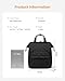 LOVEVOOK Small Diaper Bag Backpack, Mini Baby Bag for Girl Boy with Changing Pad, Diaper Backpack for Mom Dad with Stroller Buckles, Black
