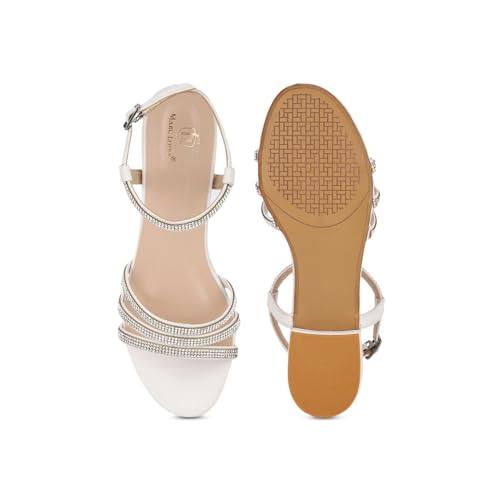 Image of Marc Loire Embellished Flat Fashion Sandals for Women