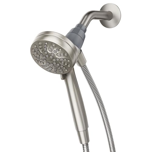 Moen Engage Magnetix Shower Head with Handheld Sprayer, 6 Spray Functions, Spot Resist Brushed...
