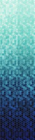 checkersTeal - Honeycomb Ombre Digital - Hoffman Fabrics - S4762H-21