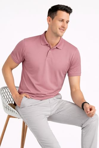 Image of Men's Plain Polo Neck T-Shirt | Comfortable | Stylish Casual & Smart Wear | Half Sleeve | Regular Fit