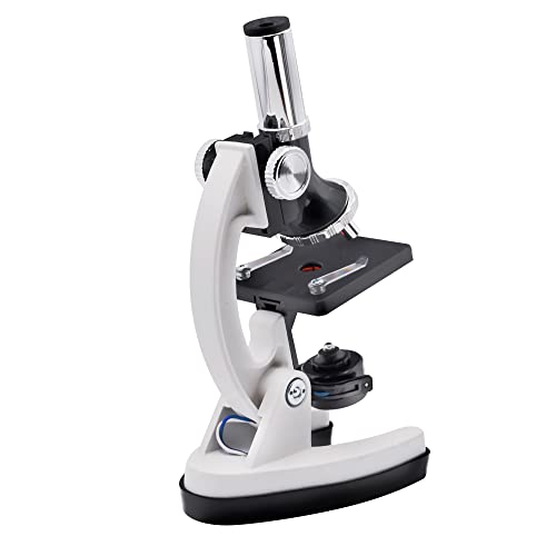 Starboosa Microscope 300X-1200X For Kids Beginners Lab Compound Monocular Microscopes With Optical Glass Lenses & Led Illumination - Microscope With Smartphone Adapter For Kids Beginner #TOP5