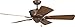 Craftmade K11216 Chaparral 54" Outdoor Ceiling Fan with Pull Chain, 5 Blades, Aged Bronze Textured