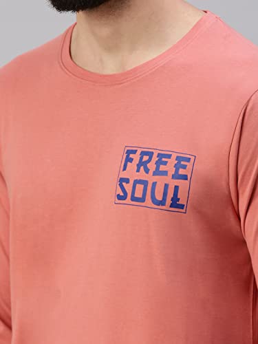 Image of Veirdo Pure Cotton Full Sleeves Round Neck Cool & Stylish Graphic Printed T-Shirt for Men & Boys