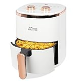 MIRASTON Compact Air Fryer 3.6 QT for Kitchen, Dorm, Office, Dials Control Personal Small Round Air Fryers, Oilless Cooking, Timer, Auto...