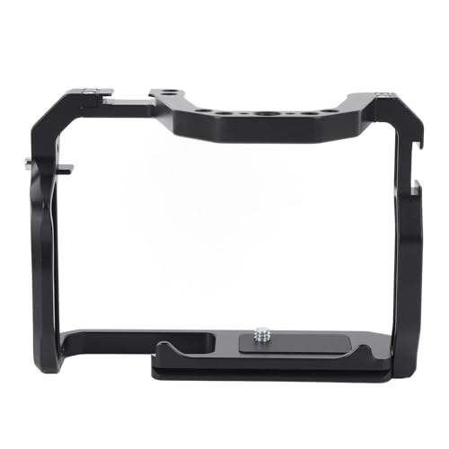 Jaula de Vídeo para Cámara, Jaula Protectora Completa de Aleación de Aluminio con Orificio Roscado de 1/4 de Pulgada y 3/8 de Pulgada, Compatible con Cámaras 200D, 200D II
