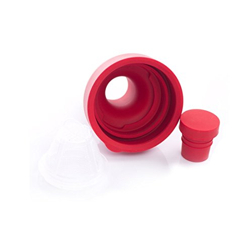 Image of Hario FIB-30-R Cold Brew Filter-in Tea Bottle 300ml Red