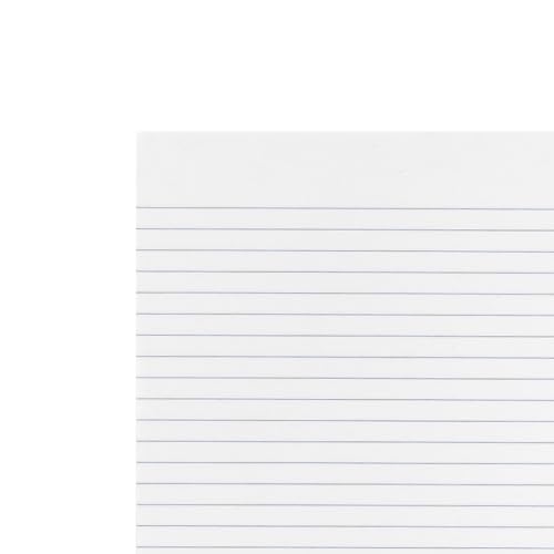 Hilroy Letter Pads, 8-3/8" x 10-7/8", Narrow Ruled, 192 Pages/96 Sheets Per Pad, 5-Pack, White (51240) image 3
