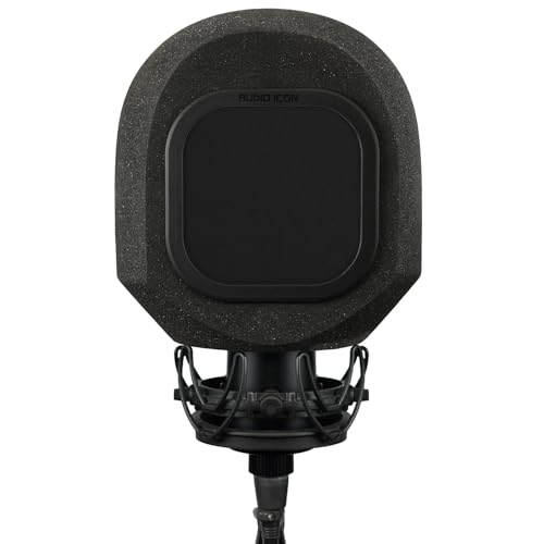 Soundbox C80 Cabina de Aislamiento para Grabación Vocal, Escudo Portátil para Micrófono con Filtro Antipop para Estudio, Espuma Acústica, C800G, WA-8000 Negro Clásico miniatura 2