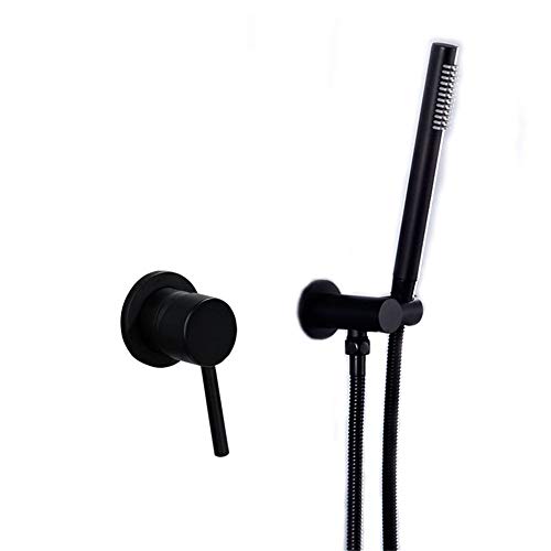 Robinet de baignoire en laiton mitigeur eau chaude douche fixe douchette LWX - 2