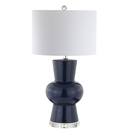Exclusive Discount 70% Price  JONATHAN Y JYL4027B Julia 28.5" Ceramic LED Table Lamp Traditional,Transitional,Contemporary for Bedroom, Living Room, Office, College Dorm, Bookcase, Navy