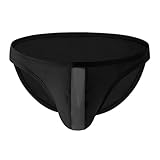 Slip da uomo con sospensione modellante – Mutande sportive in stile jockstrap; biancheria intima comoda e di supporto per l'uso quotidiano, Stil_b01 Nero, XXL
