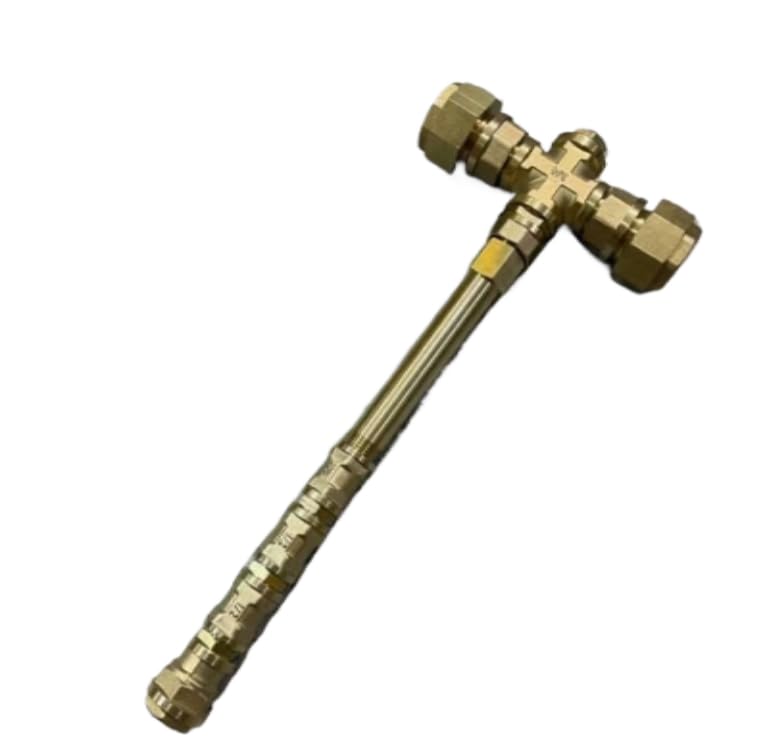 RockVOQRN Copper Hammer - DIY Toy Handmade Golden Decorative Hammer for Home Ornament (small)