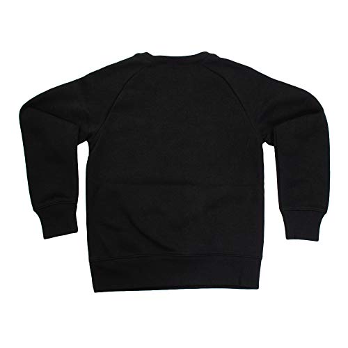 Jordan Boys Youth Jumpman Air Fleece Crew Sweatshirt Size M, L, XL (Black/White, Large (12-13yrs))2