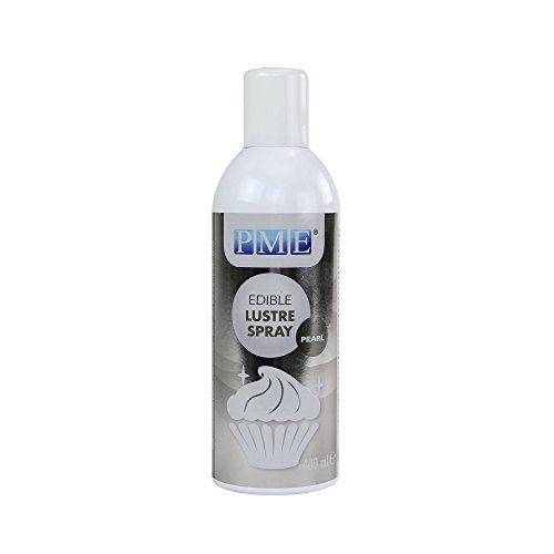 PME LS795 Tall Edible Lustre Spray Tall Can-400ml (13.5 oz), Tall, Pearl