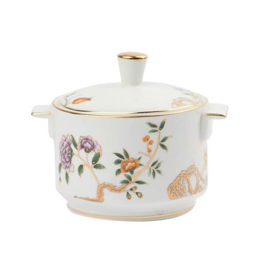 Motif Phnom Penh élégant pour ce sucrier en porcelaine anglaise